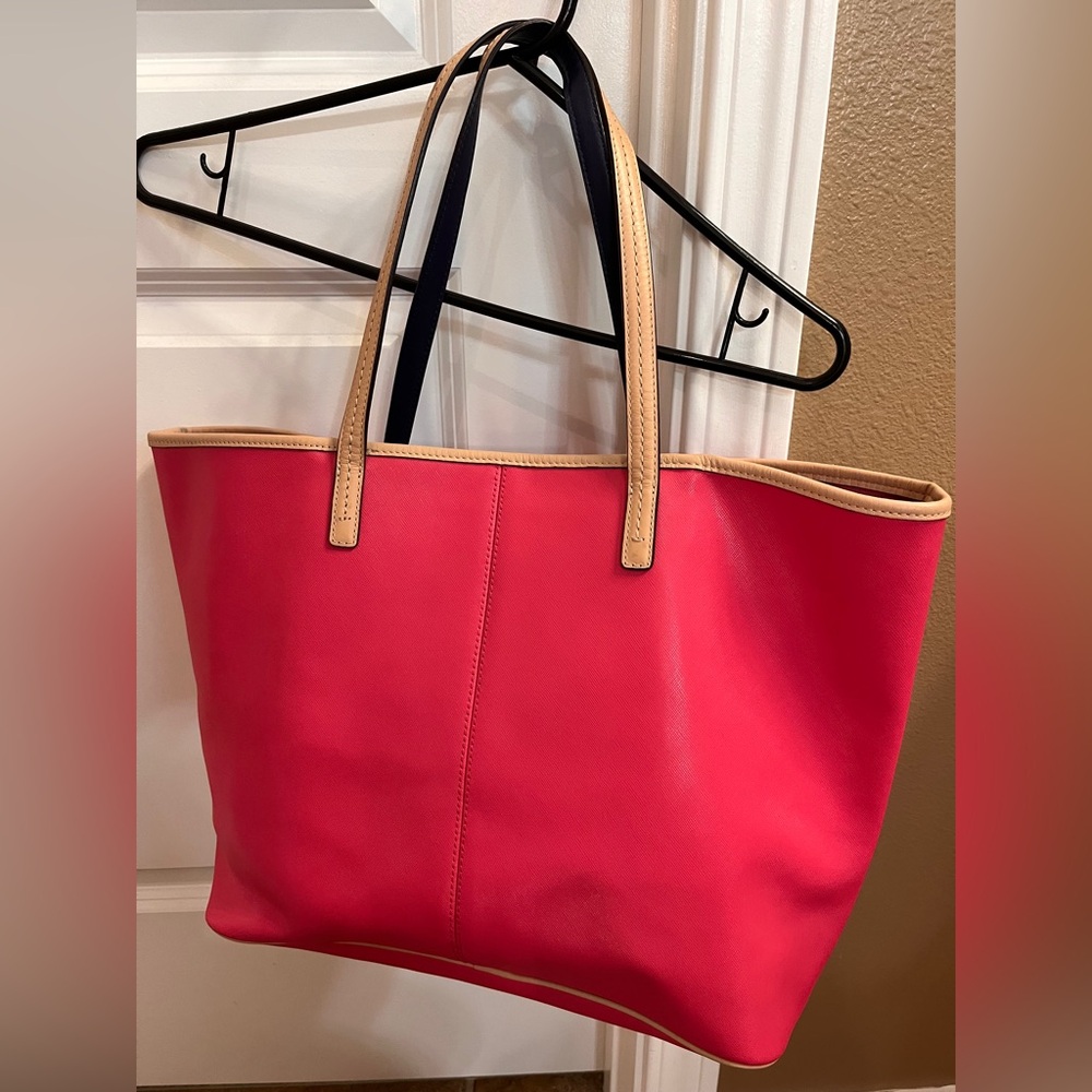 Coach Park Metro leather tote pomegranate pink EUC - Picture 7 of 16